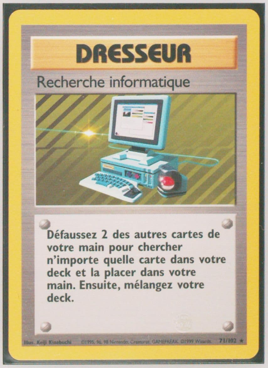 Recherche Informatique (71) 1999 Pokemon French