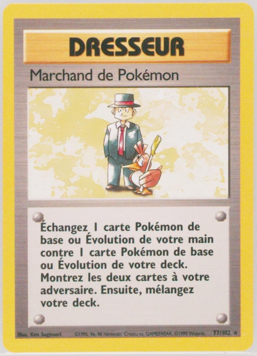 Marchand de Pokemon (77) 1999 Pokemon French