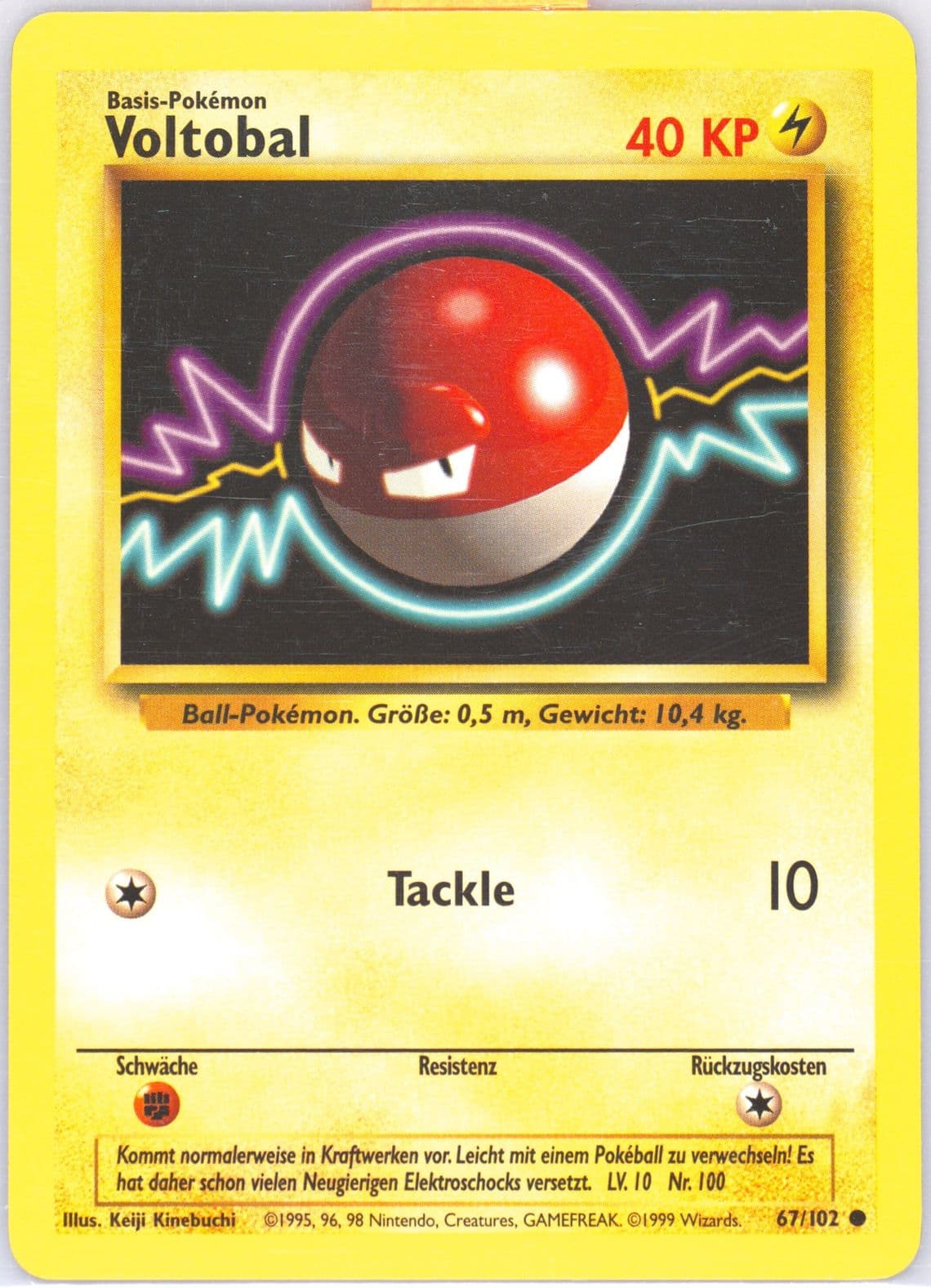 Voltobal (67) 1999 Pokemon German