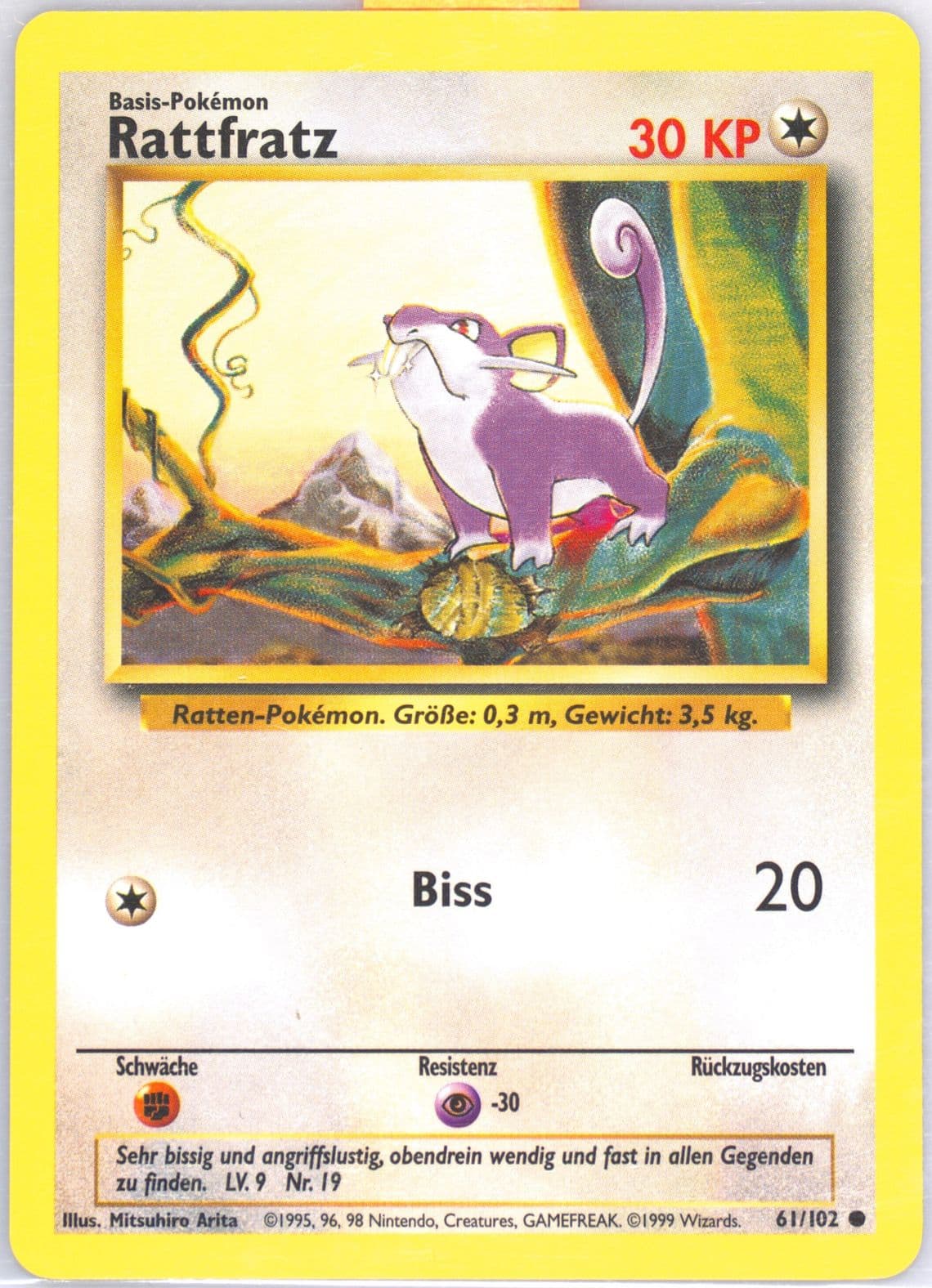 Rattfratz (61) 1999 Pokemon German