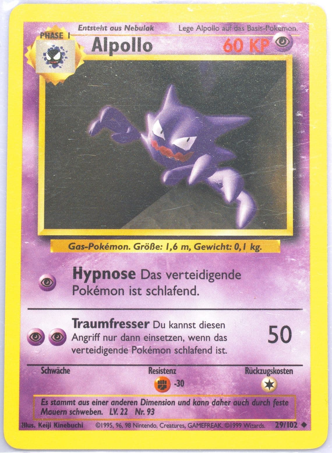 Alpollo (29) 1999 Pokemon German