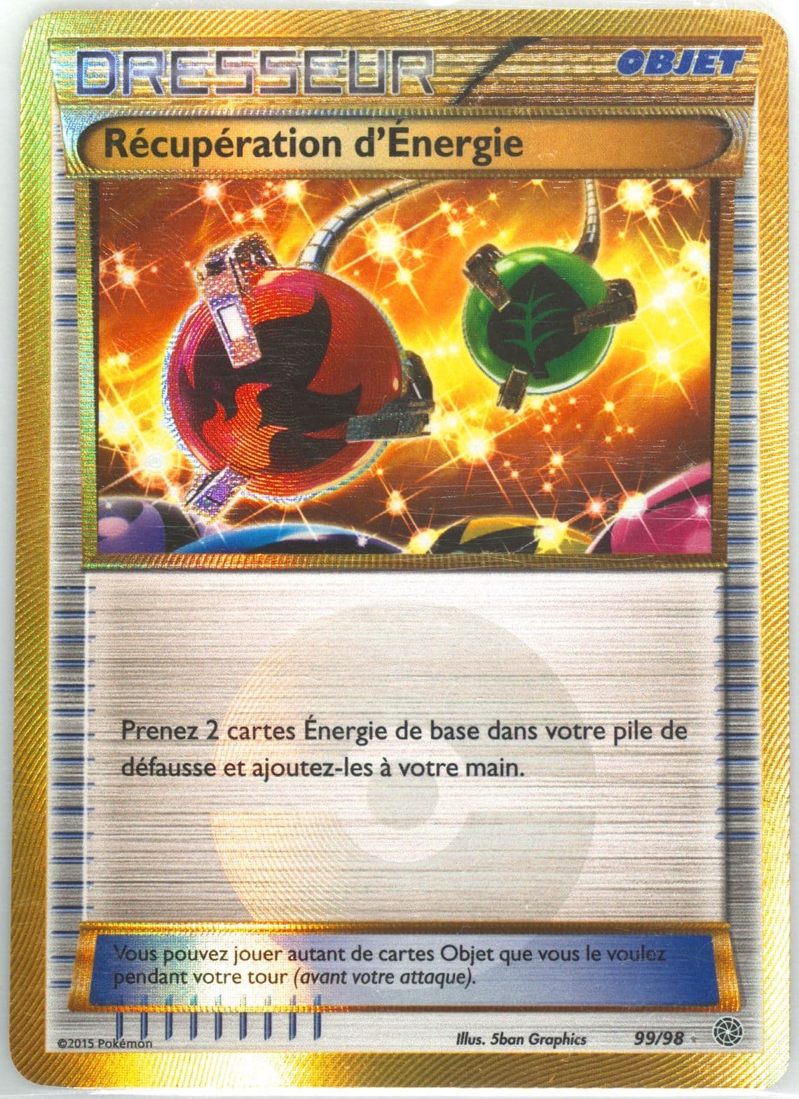 Recuperation D'Energie French (99) 2015 Pokemon XY Ancient Origins