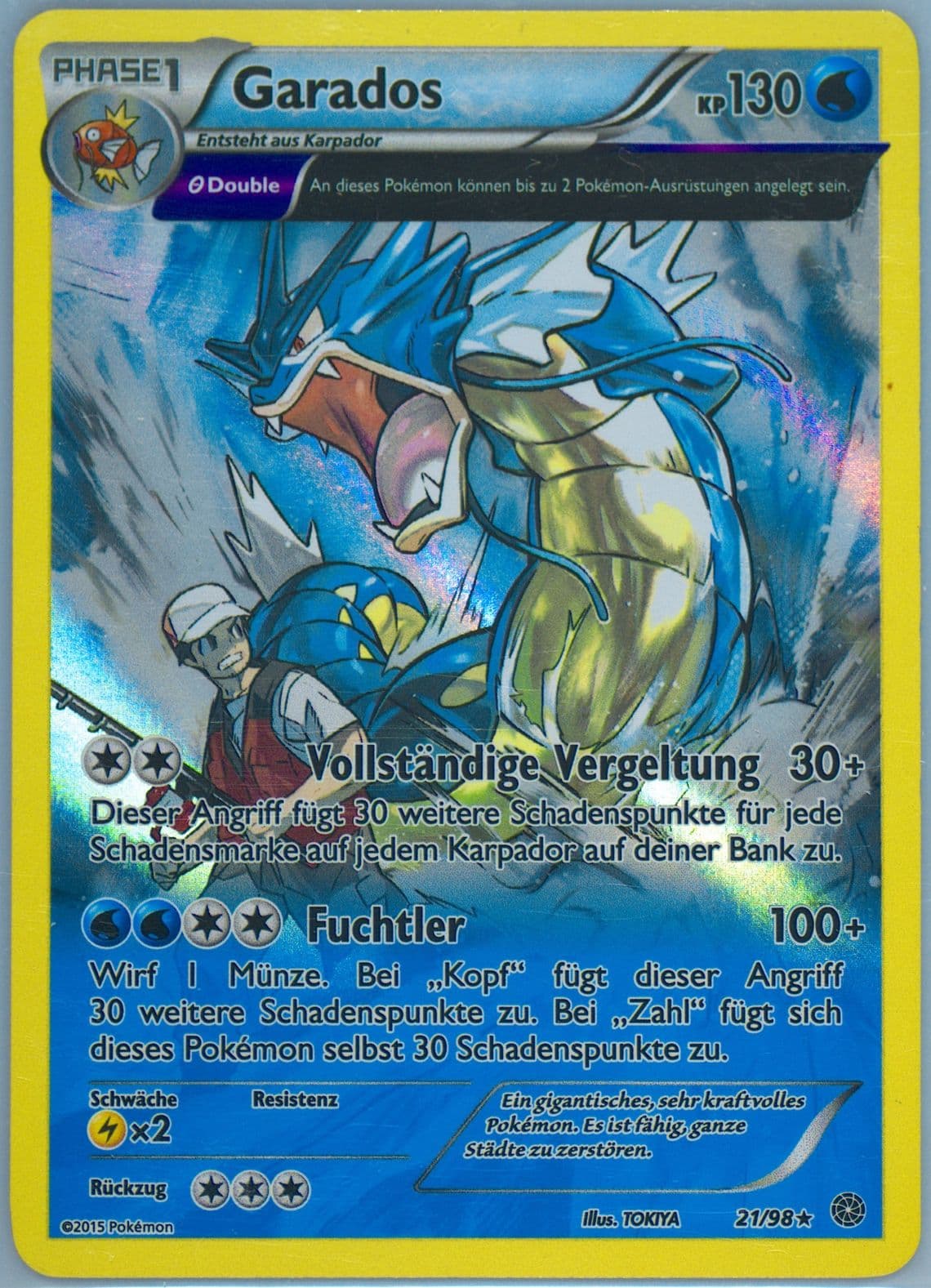 Garados-Holo German (21) 2015 Pokemon XY Ancient Origins