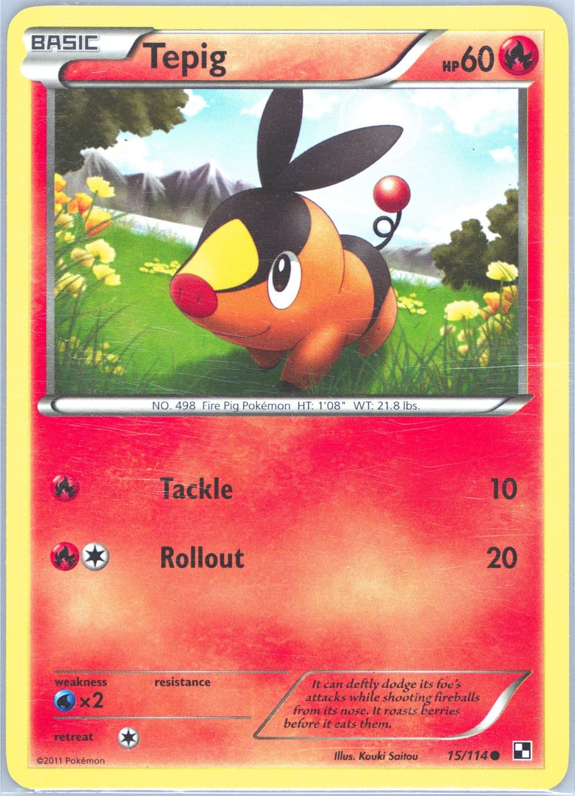 Tepig (15) 2011 Pokemon Black & White
