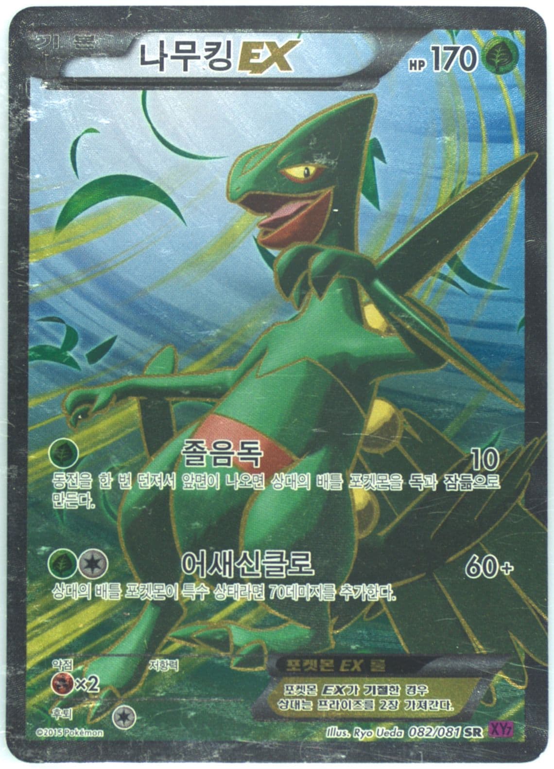Full Art/Sceptile EX (082) 2015 Pokemon Korean XY Bandit Ring