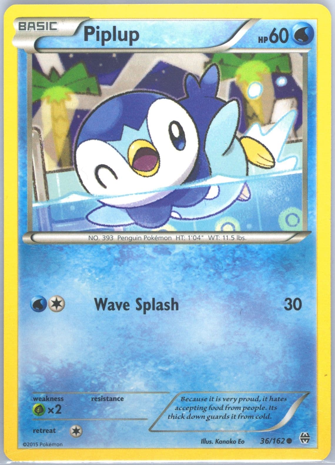 Piplup (36) 2015 Pokemon XY Breakthrough