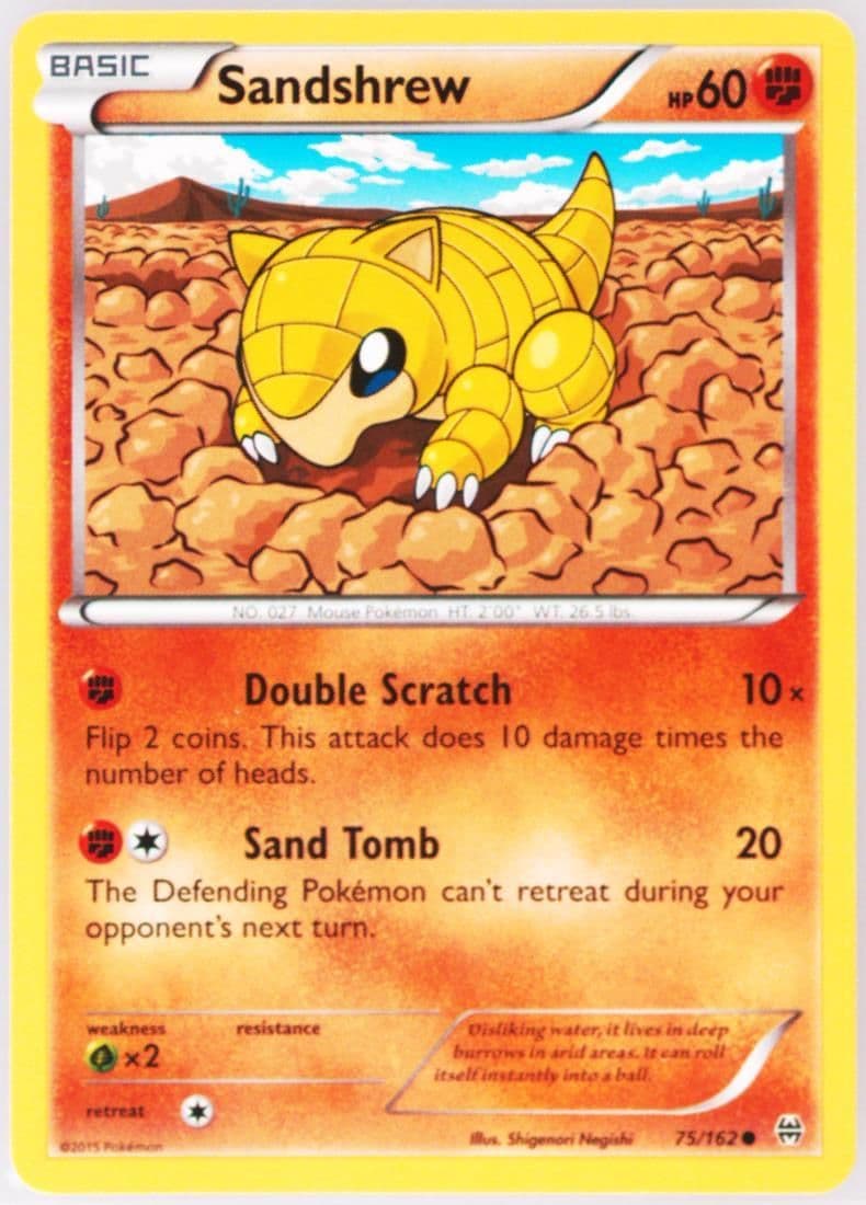 Sandshrew (75) 2015 Pokemon XY Breakthrough