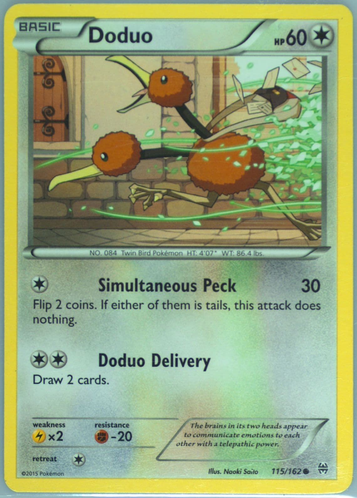 Doduo (115) 2015 Pokemon XY Breakthrough