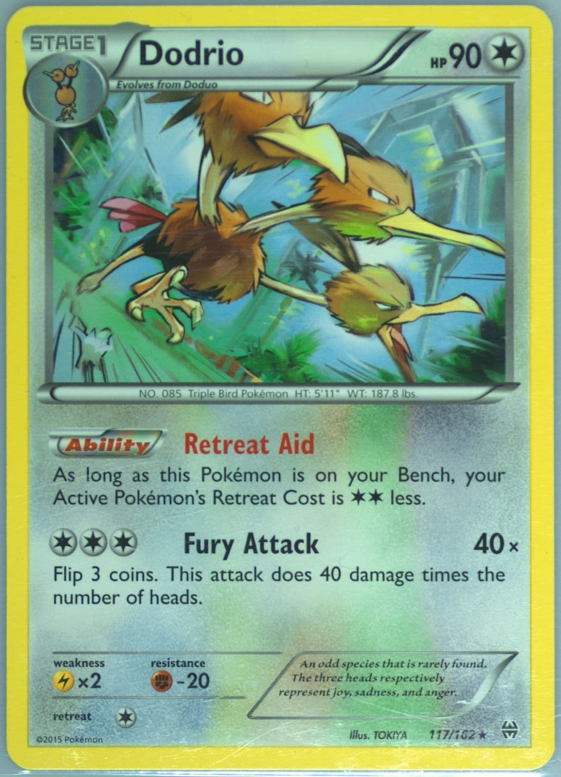 Dodrio (117) 2015 Pokemon XY Breakthrough
