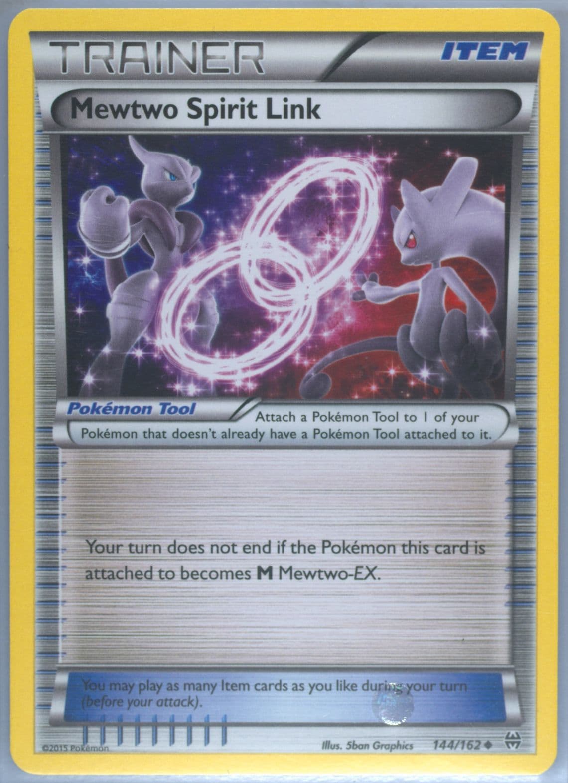 Mewtwo Spirit Link (144) 2015 Pokemon XY Breakthrough