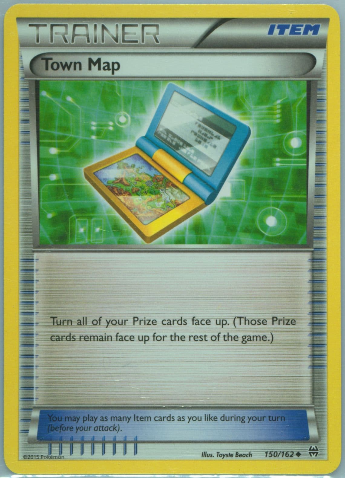 Town Map (150) 2015 Pokemon XY Breakthrough