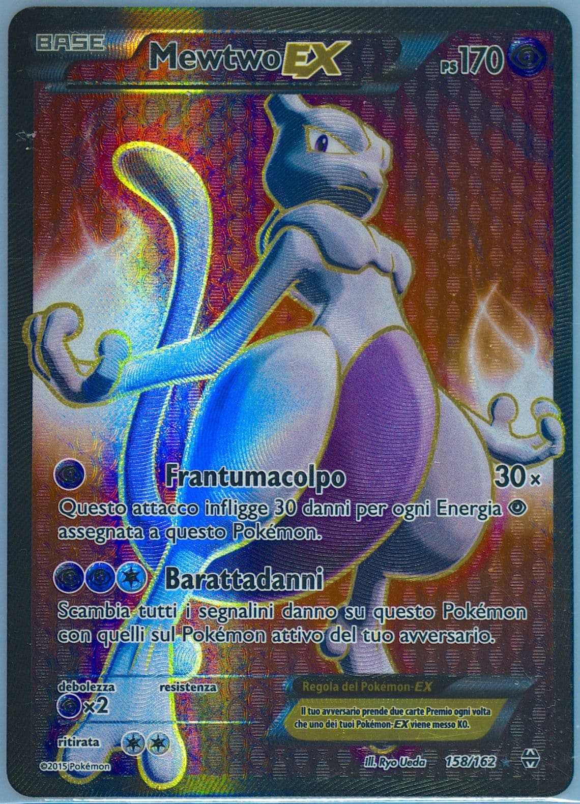 Full Art/Mewtwo EX Italian (158) 2015 Pokemon XY Breakthrough