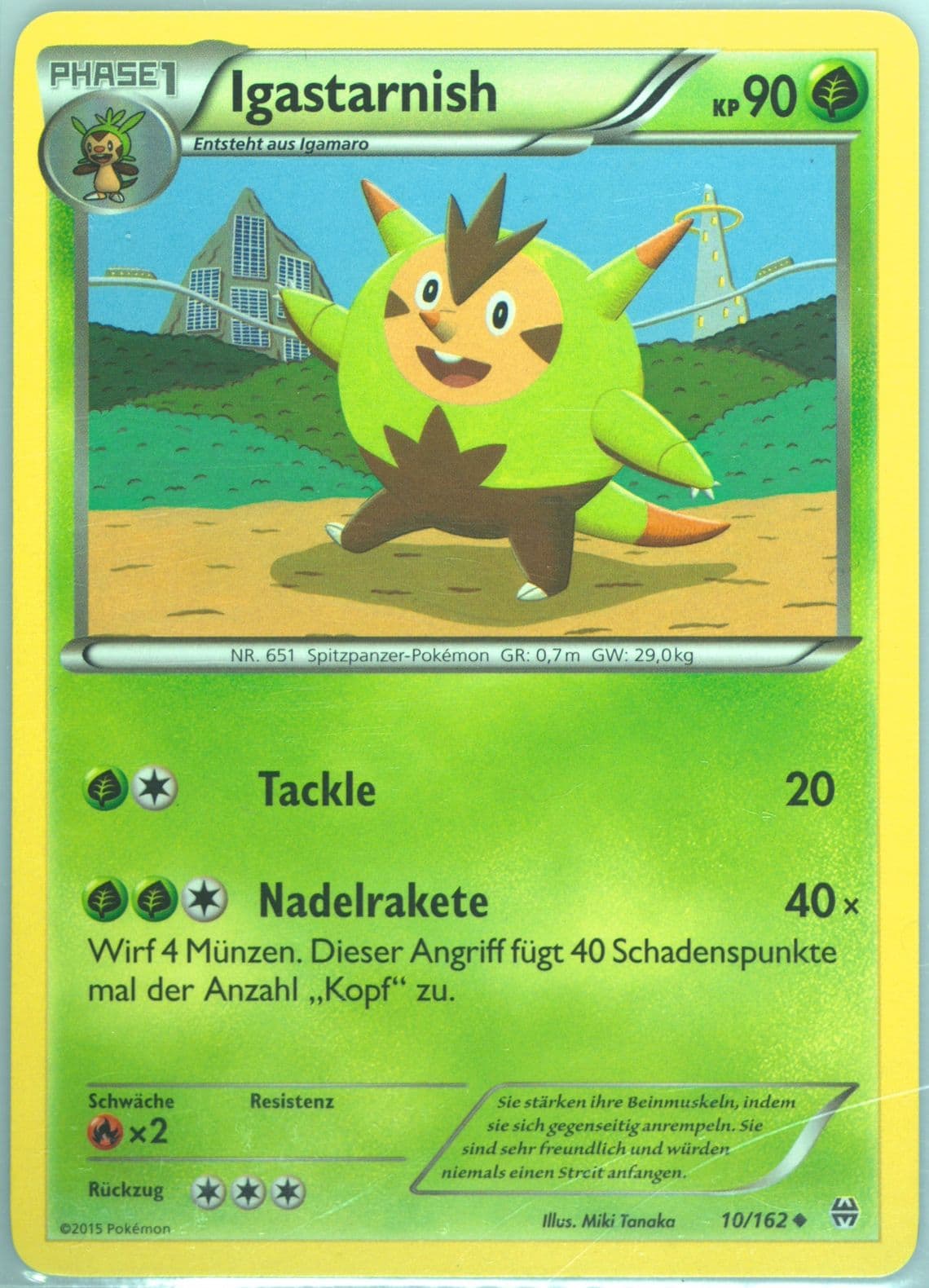Igastarnish German (10) 2015 Pokemon XY Breakthrough
