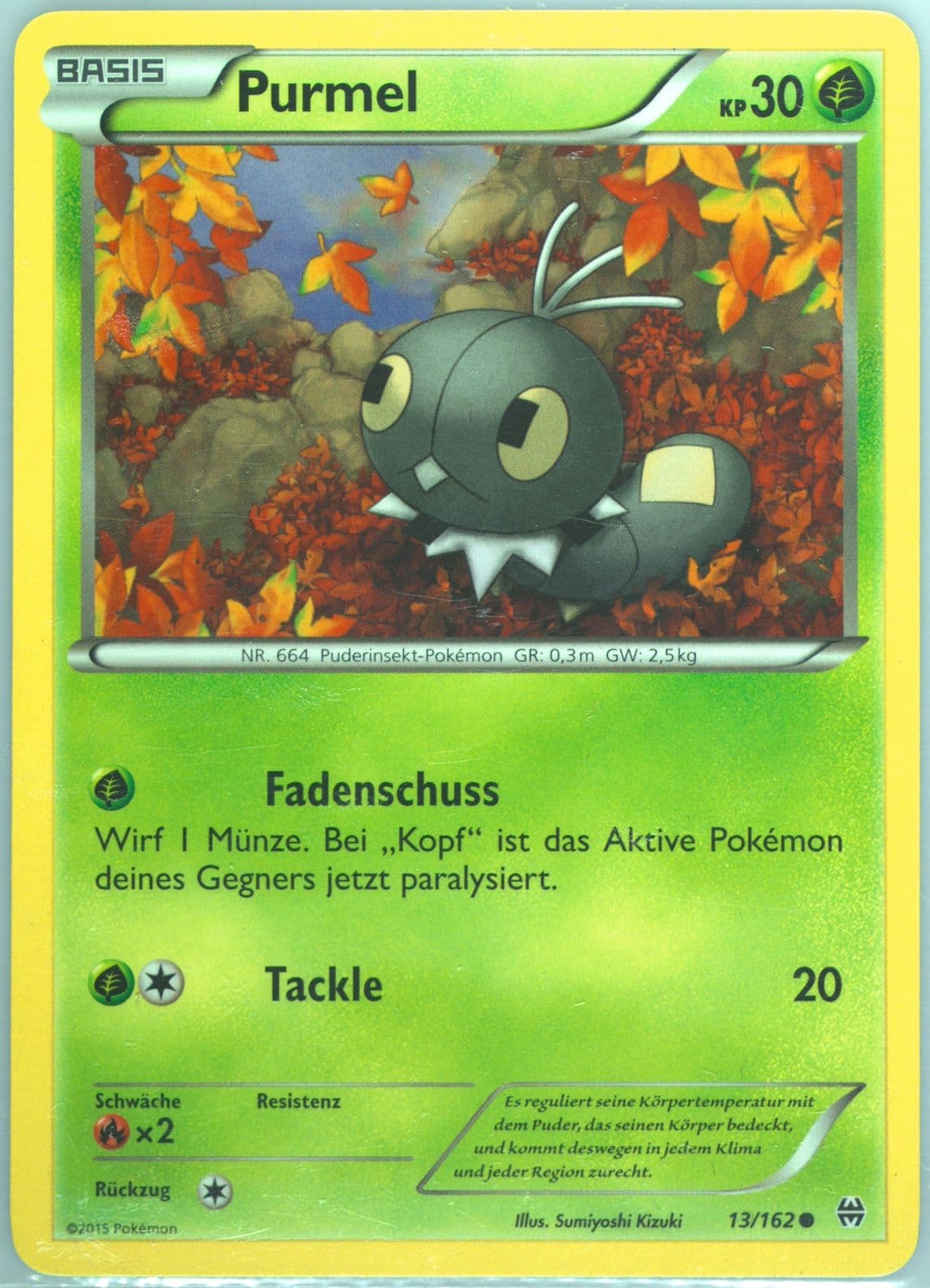 Purmel German (13) 2015 Pokemon XY Breakthrough