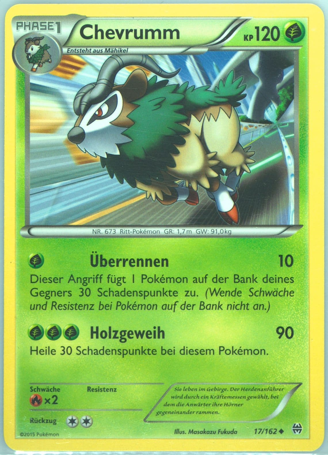 Chevrumm German (17) 2015 Pokemon XY Breakthrough