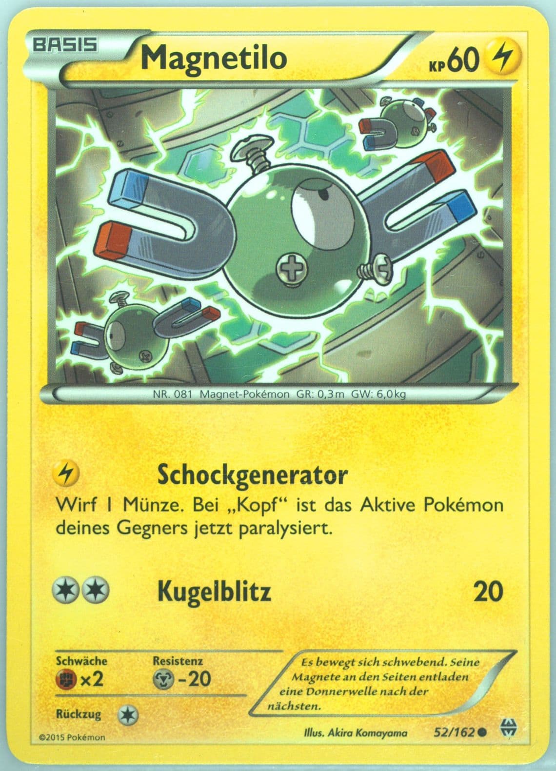 Magnetilo German (52) 2015 Pokemon XY Breakthrough