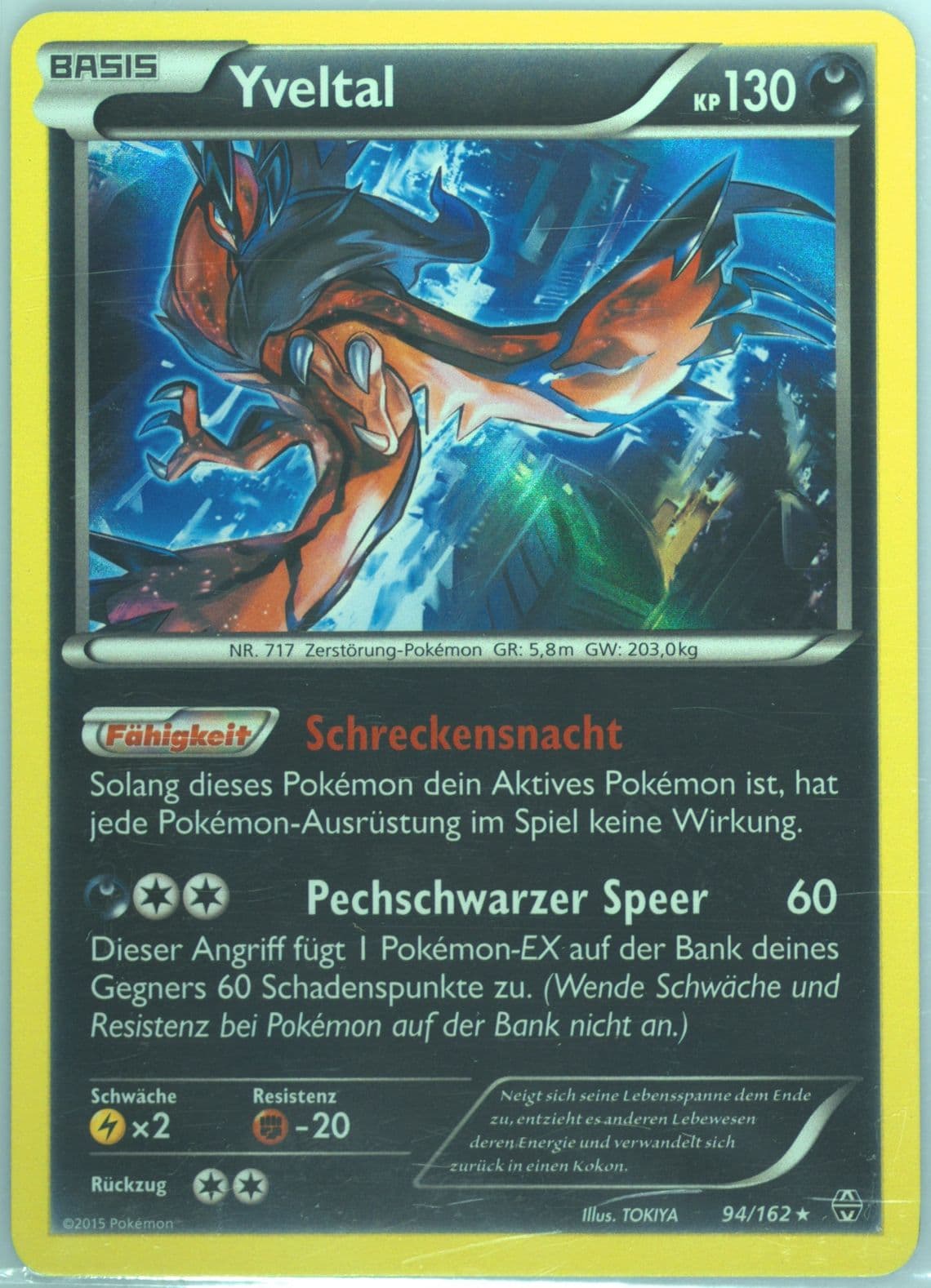 Yveltal-Holo German (94) 2015 Pokemon XY Breakthrough