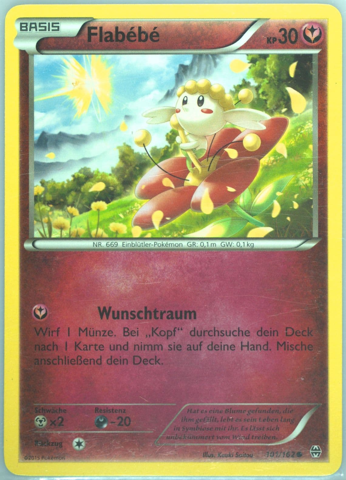 Flabebe German (101) 2015 Pokemon XY Breakthrough