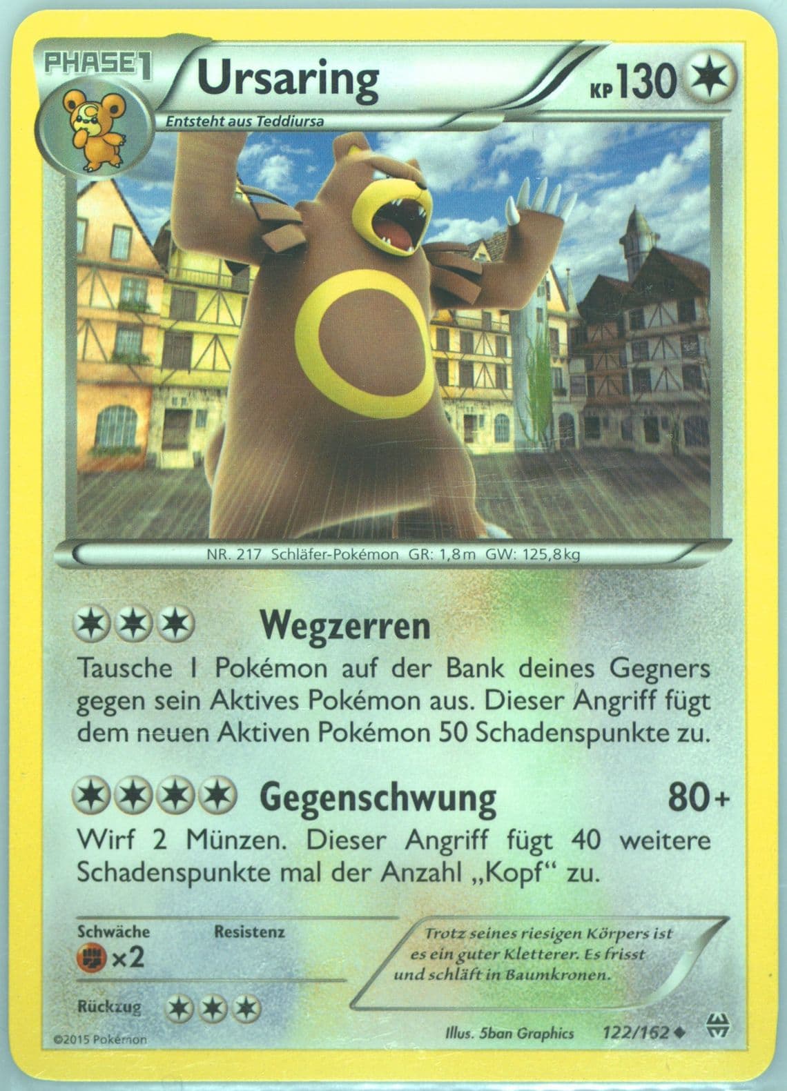 Ursaring German (122) 2015 Pokemon XY Breakthrough