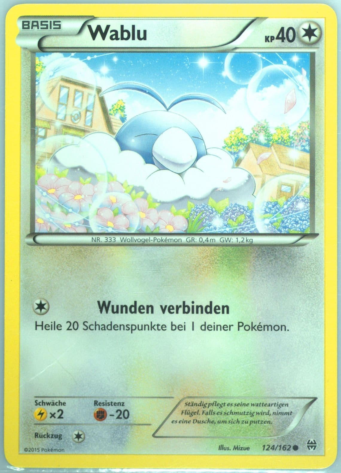 Wablu German (124) 2015 Pokemon XY Breakthrough