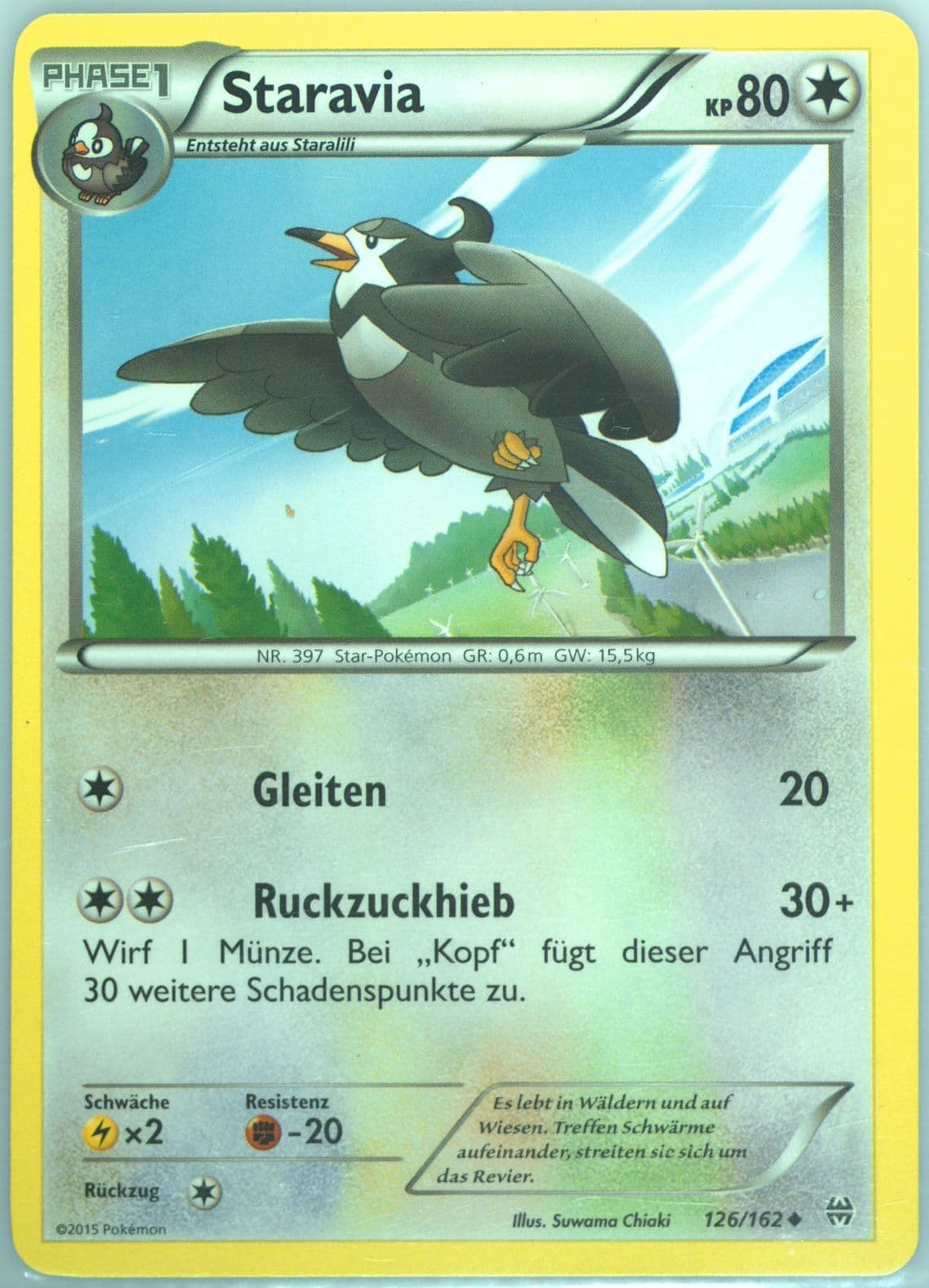 Staravia German (126) 2015 Pokemon XY Breakthrough
