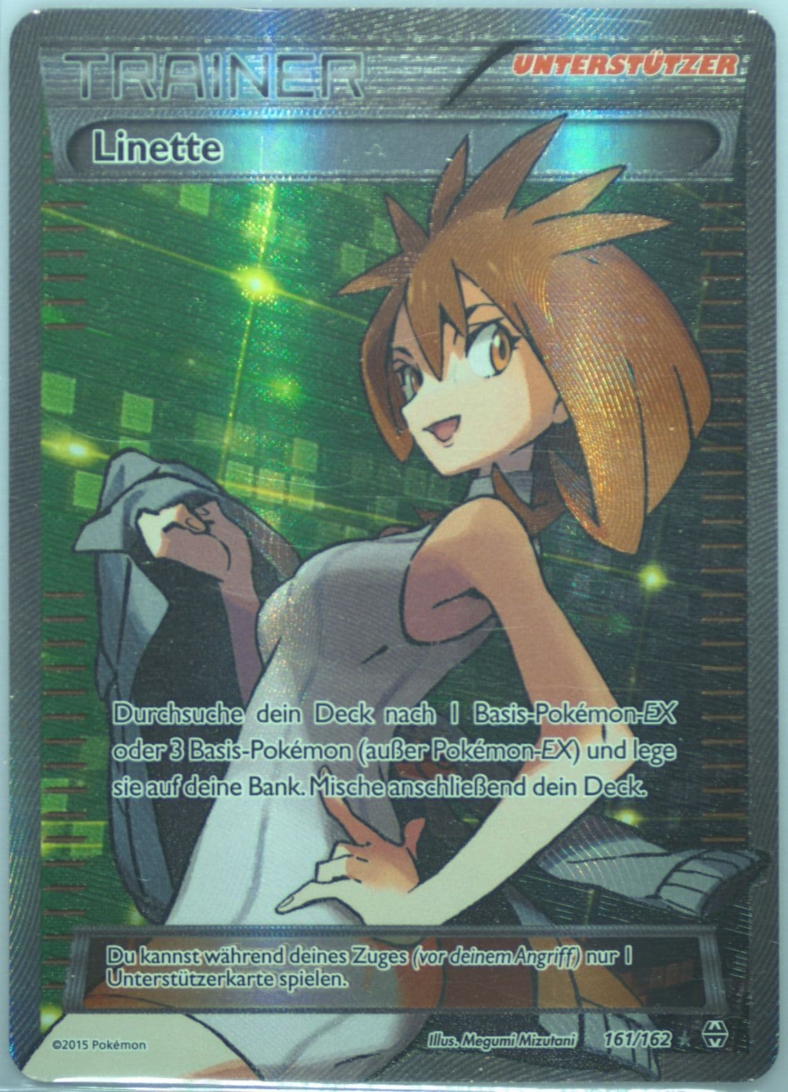 Full Art/Linette German (161) 2015 Pokemon XY Breakthrough