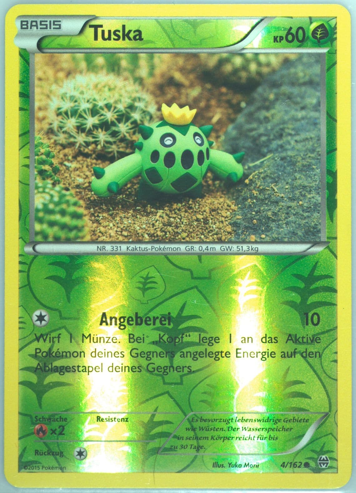 Tuska-Reverse Foil German (4) 2015 Pokemon XY Breakthrough