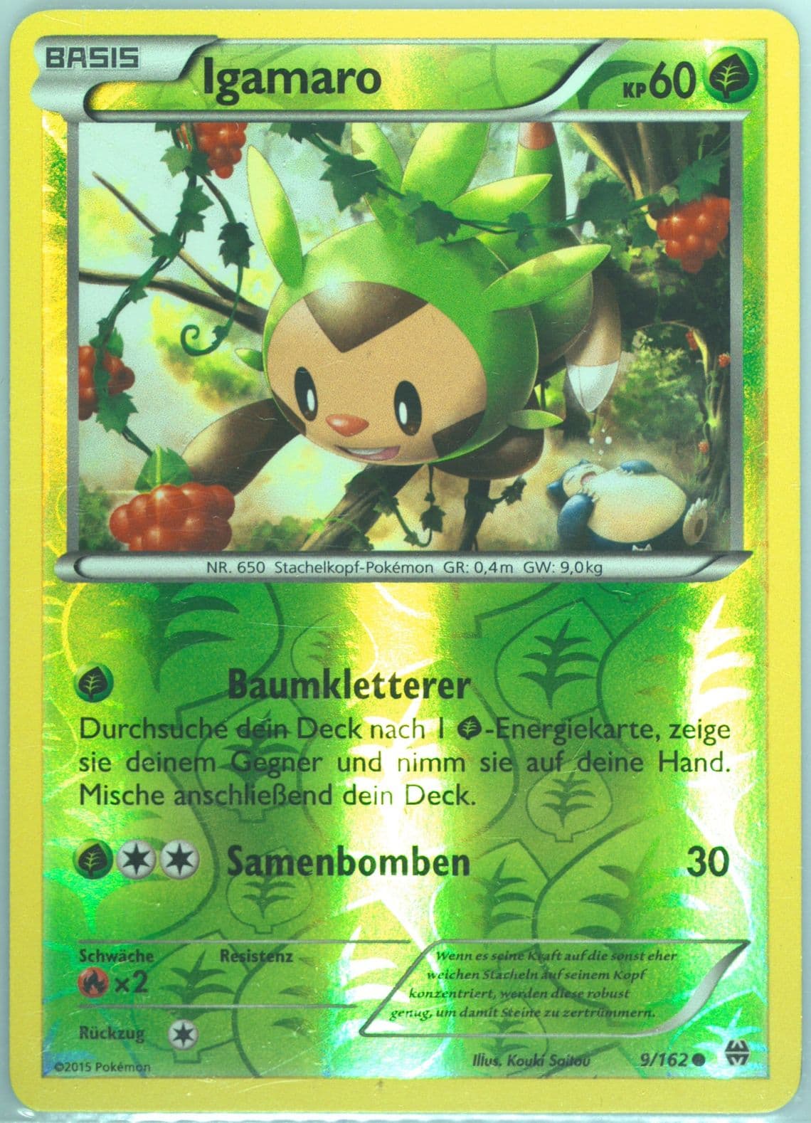 Igamaro-Reverse Foil German (9) 2015 Pokemon XY Breakthrough