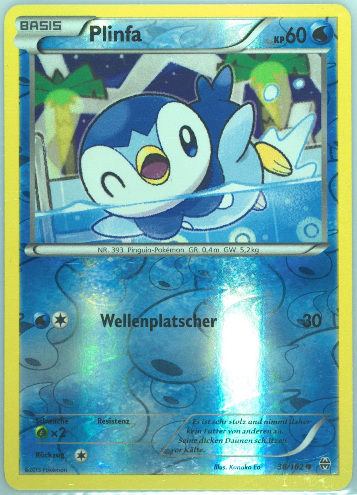 Plinfa-Reverse Foil German (36) 2015 Pokemon XY Breakthrough