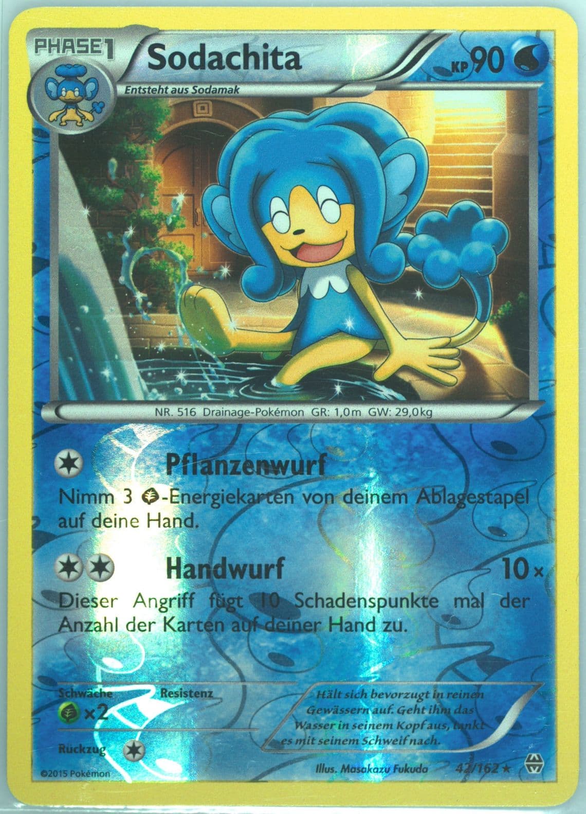 Sodachita-Reverse Foil German (42) 2015 Pokemon XY Breakthrough