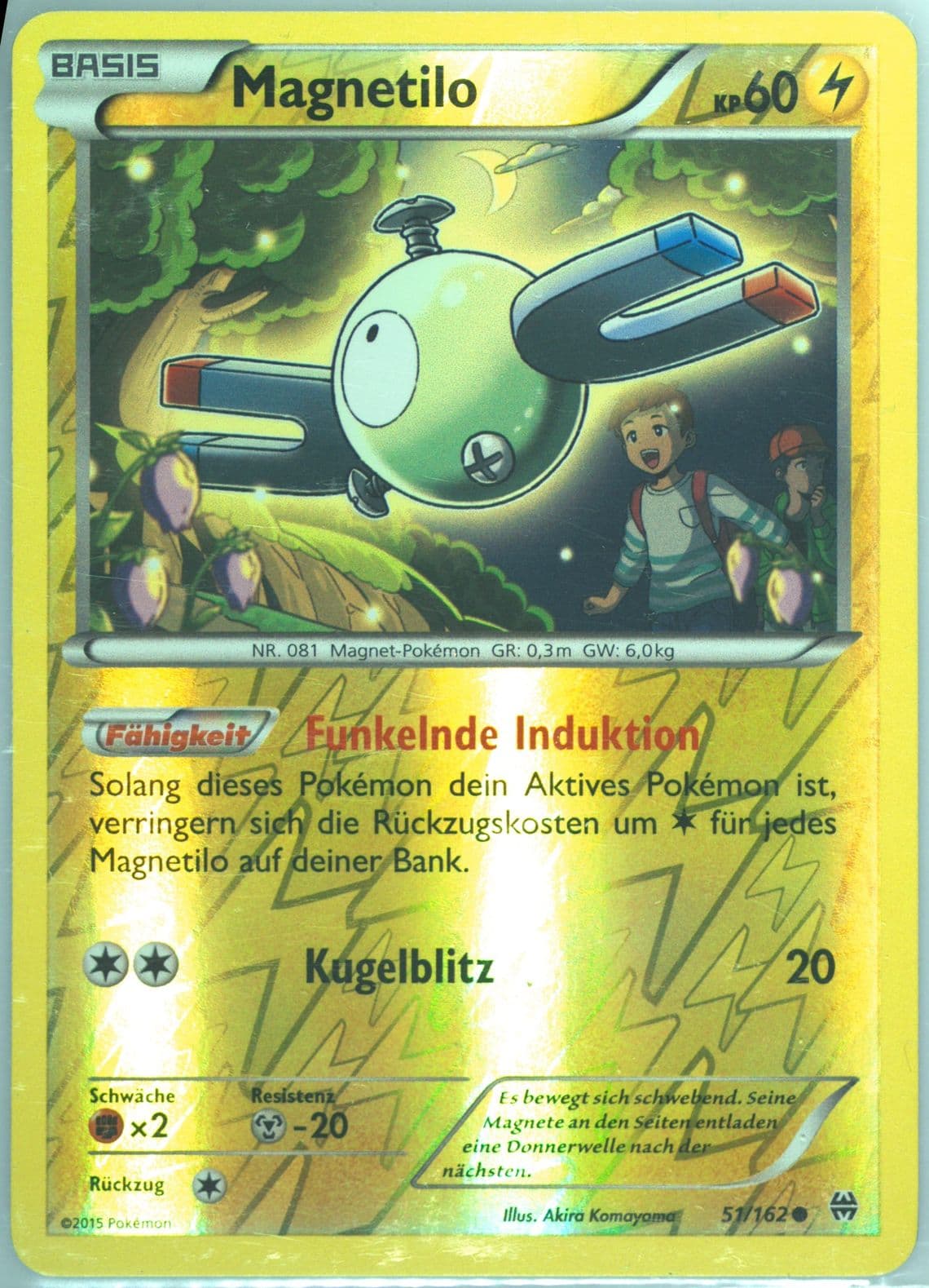 Magnetilo-Reverse Foil German (51) 2015 Pokemon XY Breakthrough