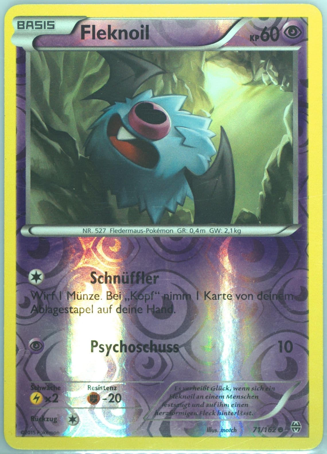 Fleknoil-Reverse Foil German (71) 2015 Pokemon XY Breakthrough