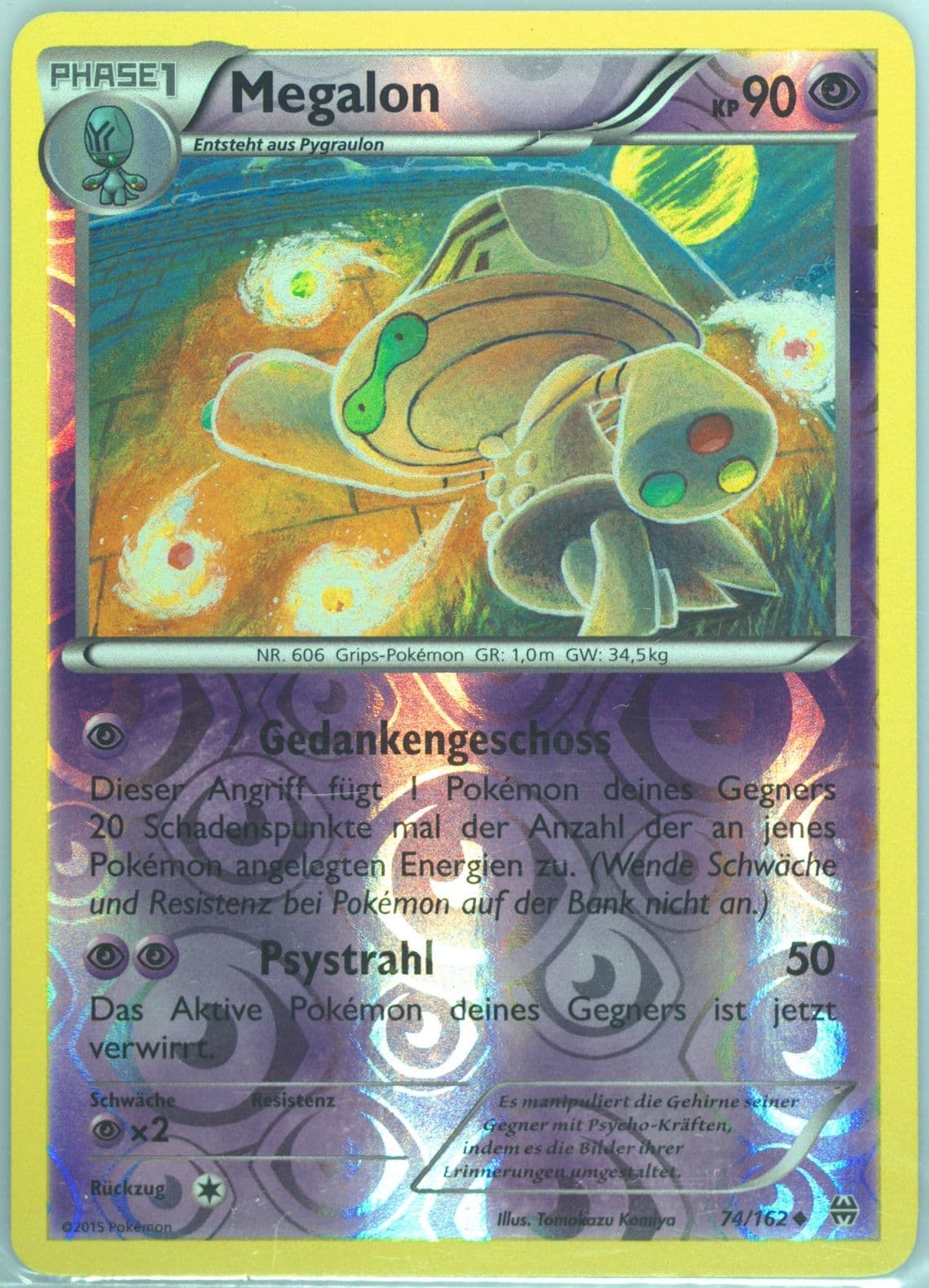 Megalon-Reverse Foil German (74) 2015 Pokemon XY Breakthrough