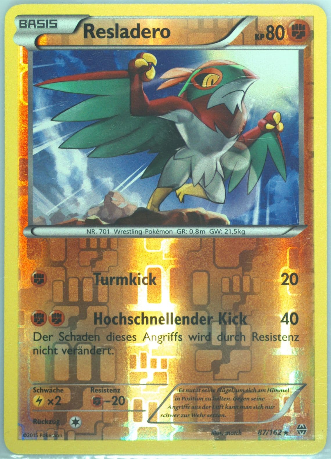 Resladero-Reverse Foil German (87) 2015 Pokemon XY Breakthrough