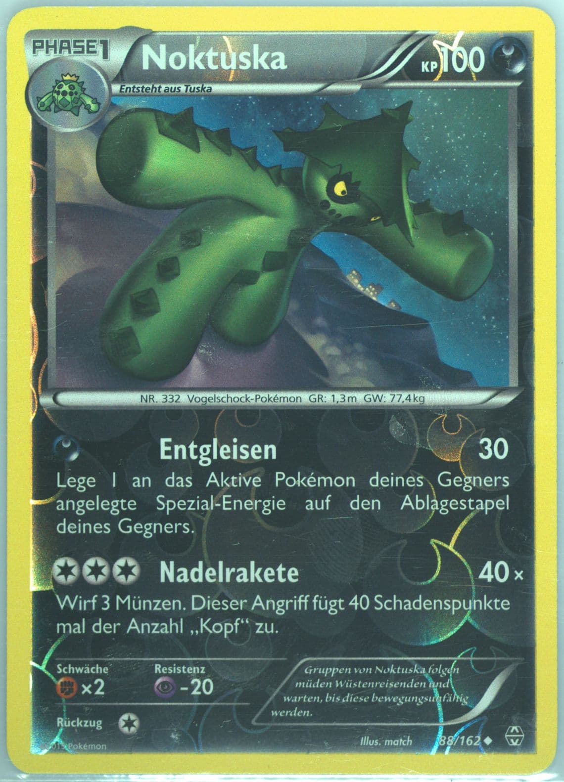 Noktuska-Reverse Foil German (88) 2015 Pokemon XY Breakthrough