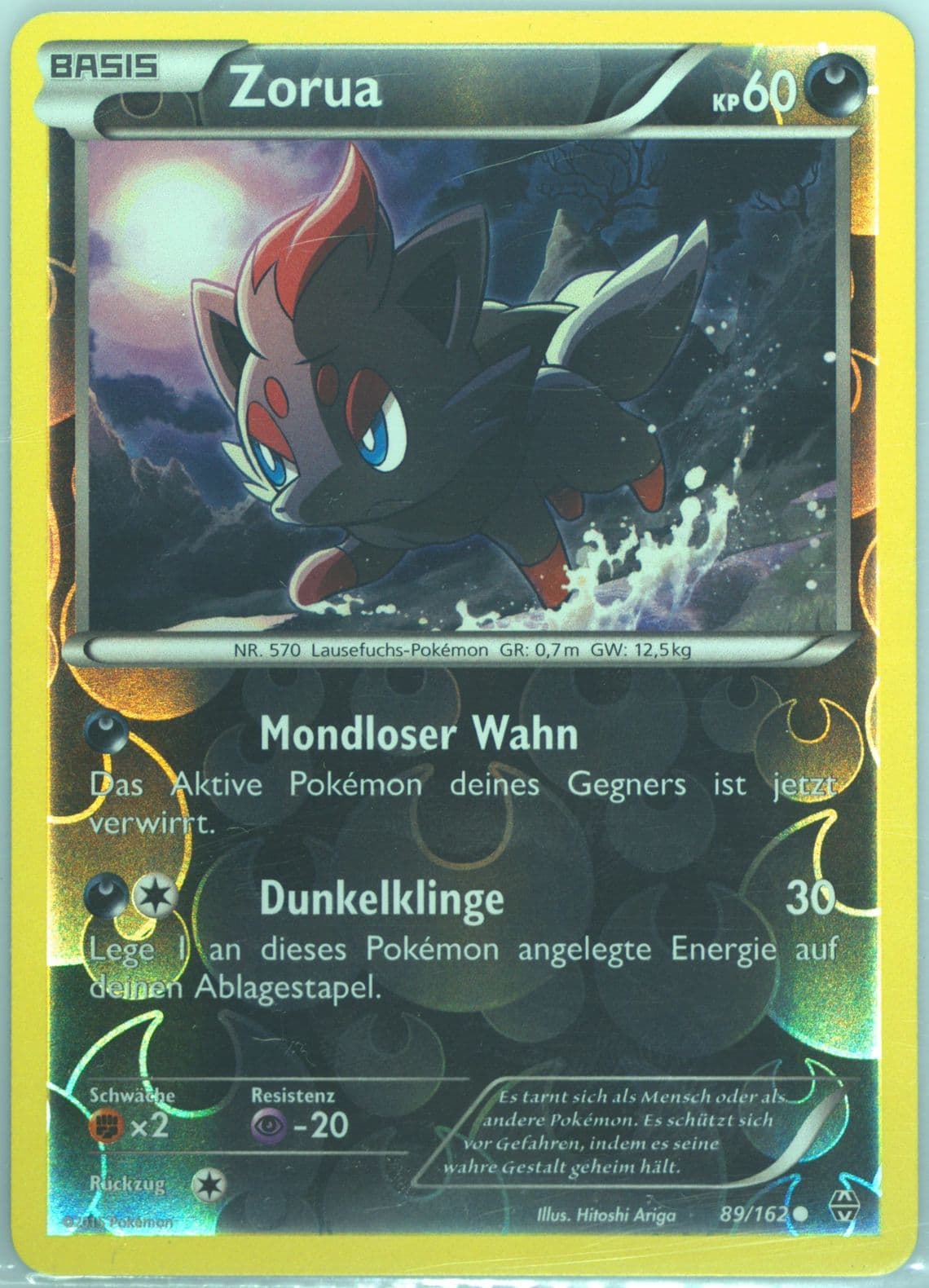 Zorua-Reverse Foil German (89) 2015 Pokemon XY Breakthrough