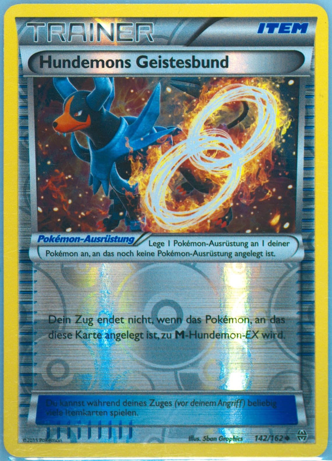 Hundemons Geistesbund-Reverse Foil German (142) 2015 Pokemon XY Breakthrough