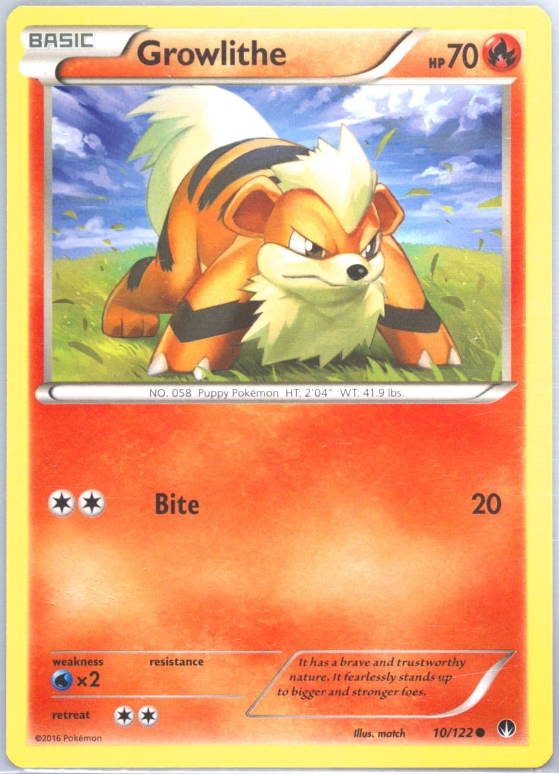 Growlithe (10) 2016 Pokemon XY Breakpoint