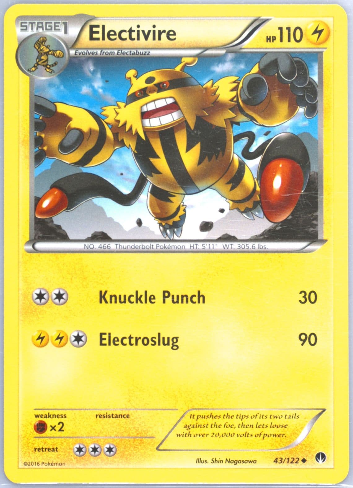 Electivire (43) 2016 Pokemon XY Breakpoint