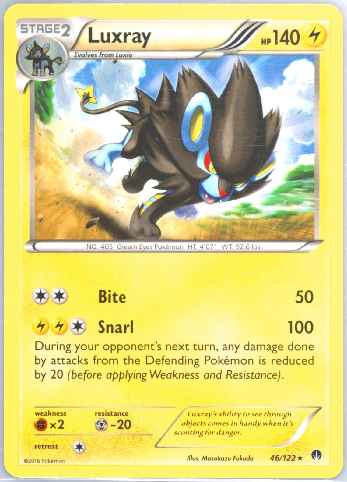 Luxray (46) 2016 Pokemon XY Breakpoint