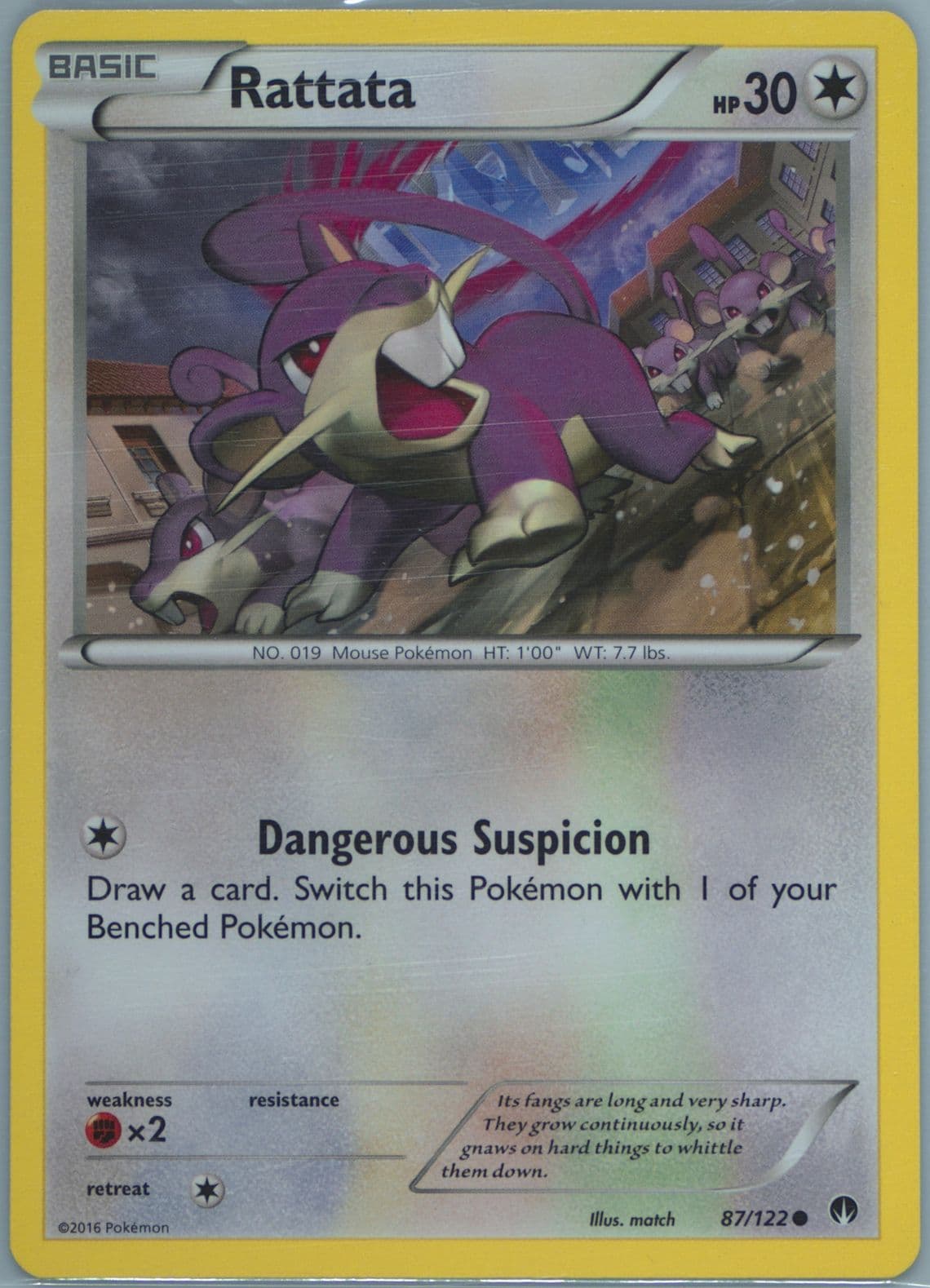 Rattata (87) 2016 Pokemon XY Breakpoint