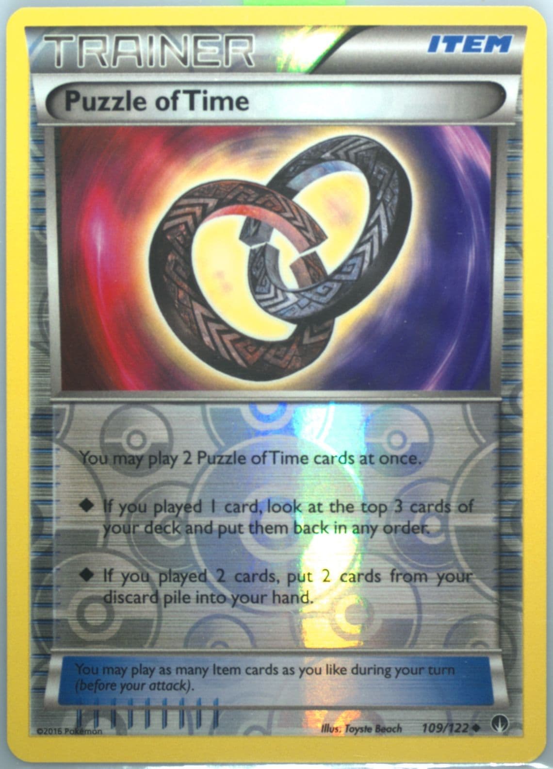 Puzzle of Time-Reverse Foil (109) 2016 Pokemon XY Breakpoint