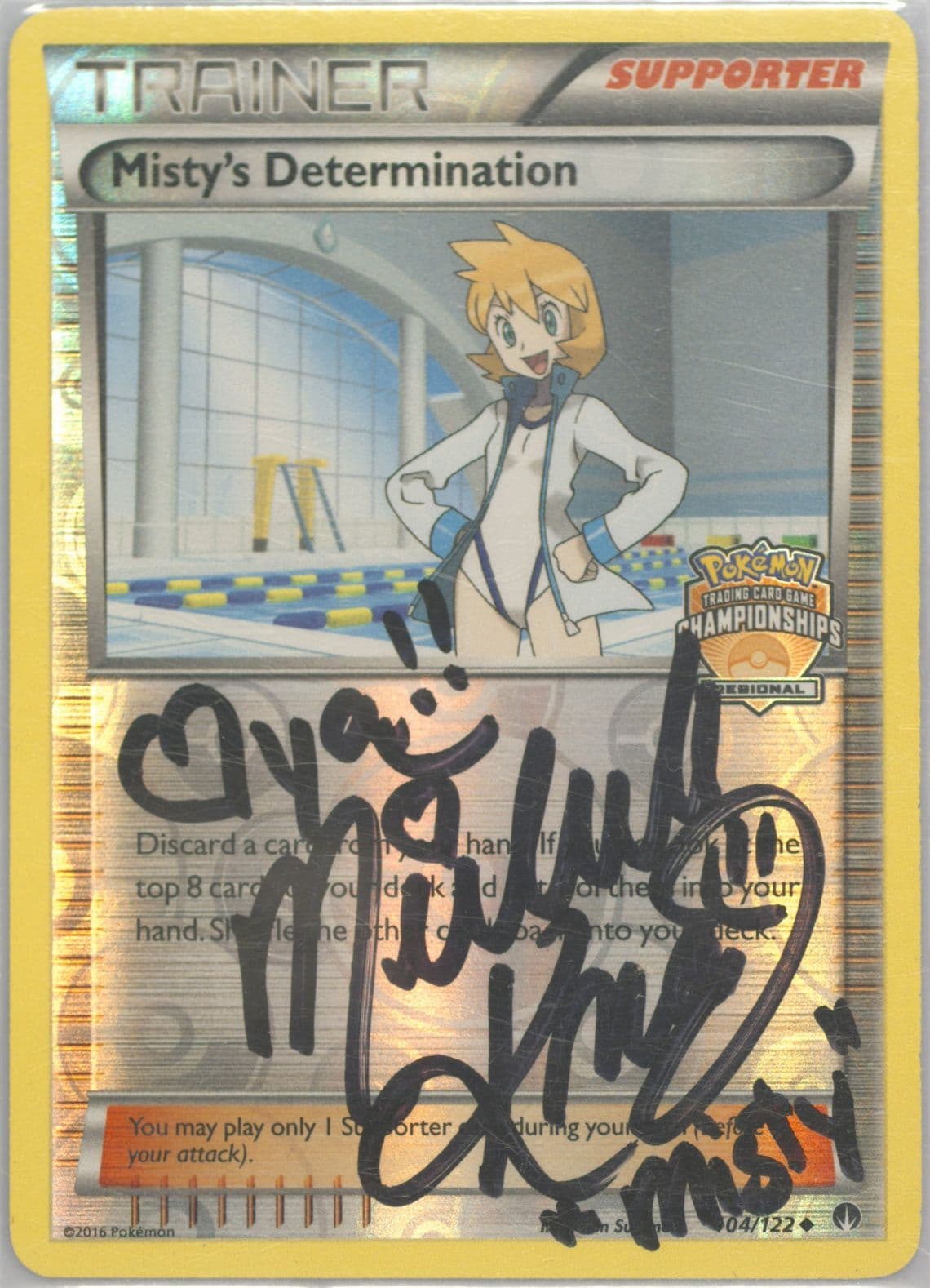 Misty's Determination-Reverse Foil Regional Championships (104) 2016 Pokemon XY Breakpoint