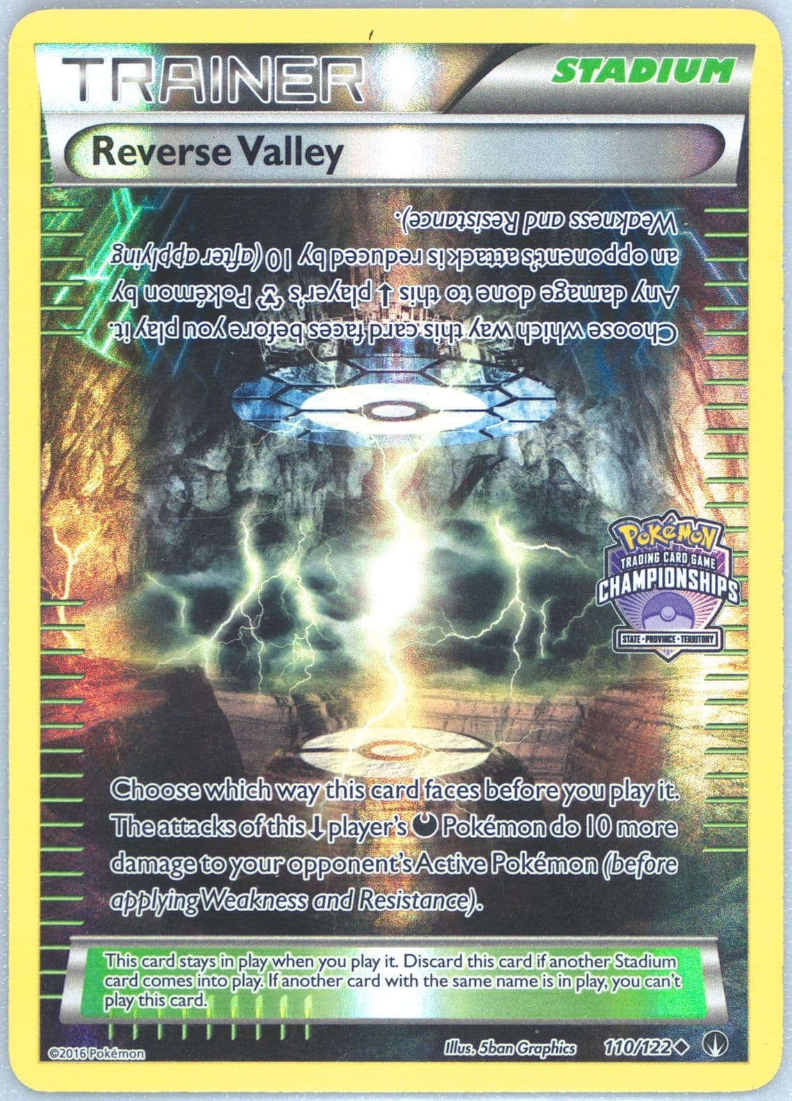 Reverse Valley-Reverse Foil State/Province/Territory Championships (110) 2016 Pokemon XY Breakpoint