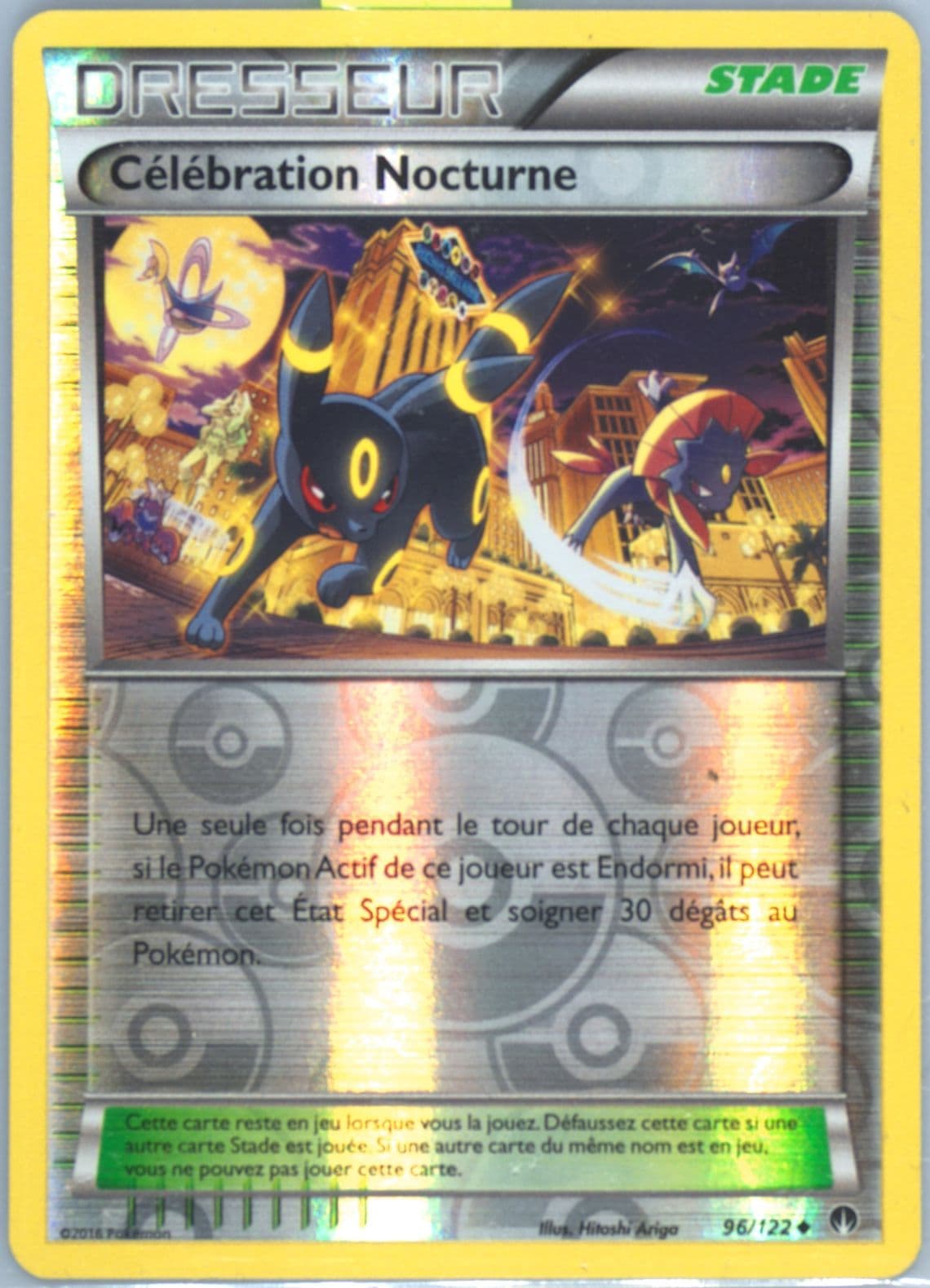 Celebration Nocturne-Reverse Foil French (96) 2016 Pokemon XY Breakpoint