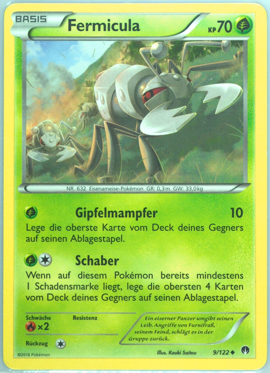 Fermicula German (9) 2016 Pokemon XY Breakpoint