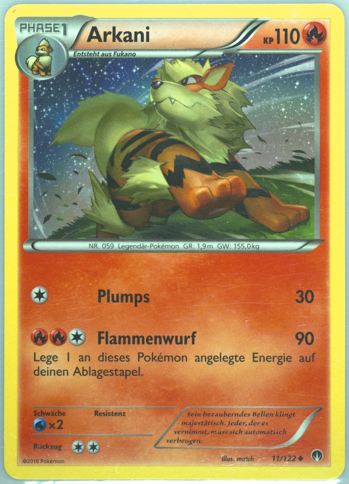 Arkani German (11) 2016 Pokemon XY Breakpoint