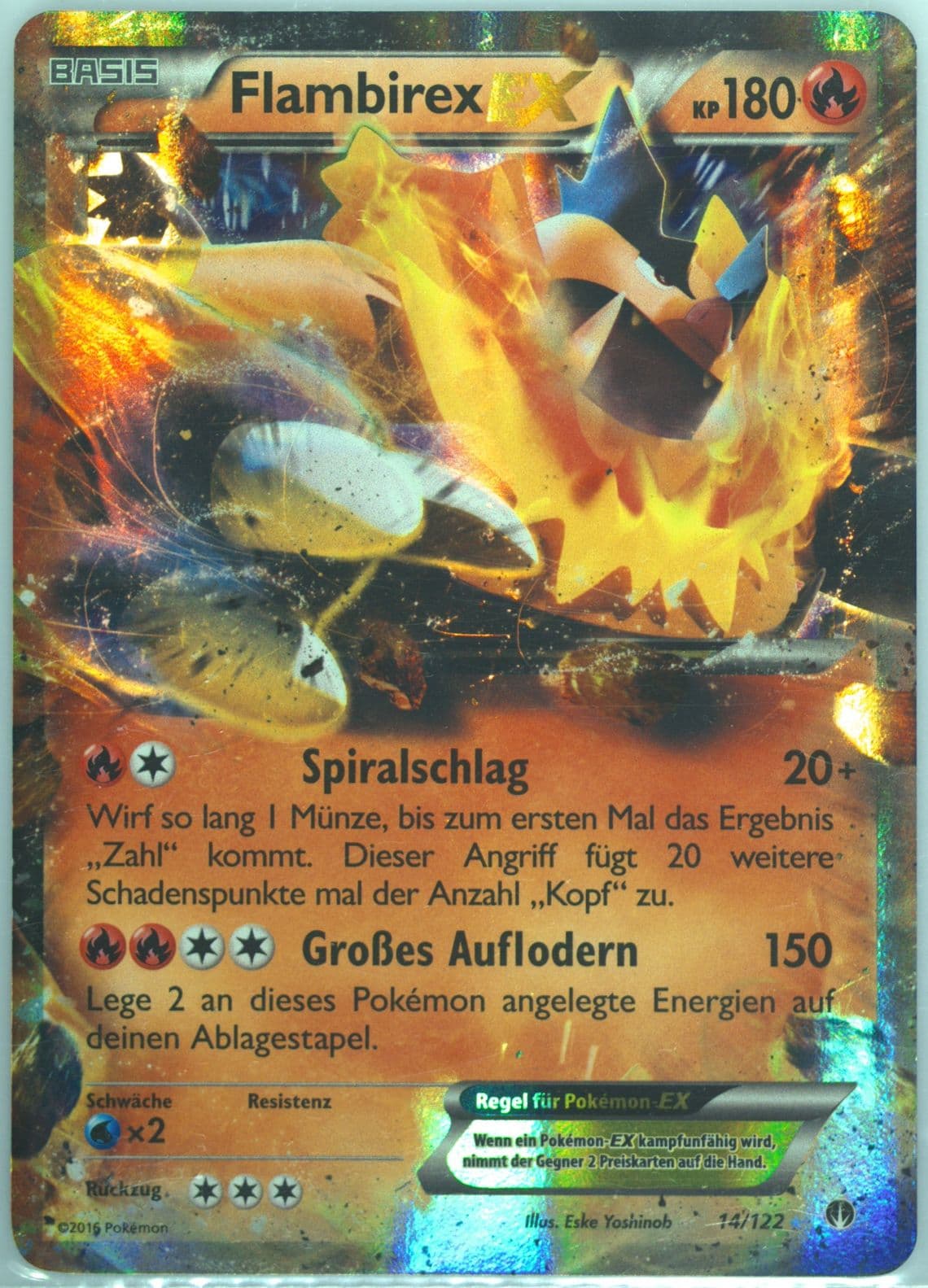 Flambirex EX German (14) 2016 Pokemon XY Breakpoint