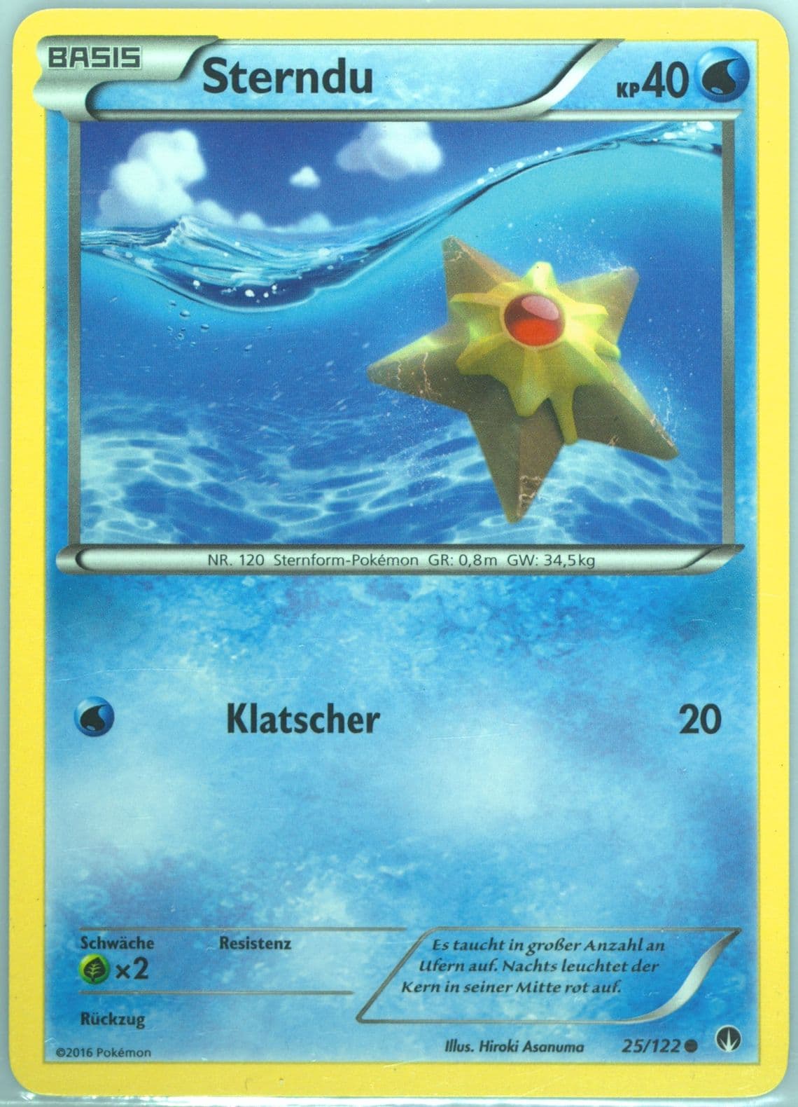 Sterndu German (25) 2016 Pokemon XY Breakpoint