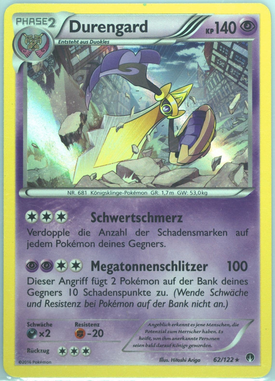 Durengard-Holo German (62) 2016 Pokemon XY Breakpoint